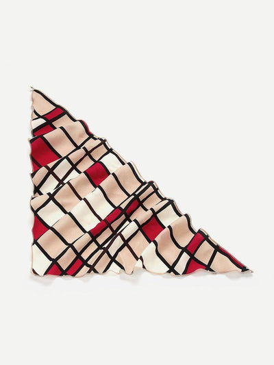 Color Block Twilly Scarf-accessories-Des Mess