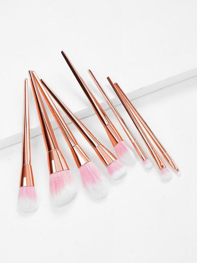 Pink And Gold Professional Cosmetic Makeup Brush Set--Des Mess