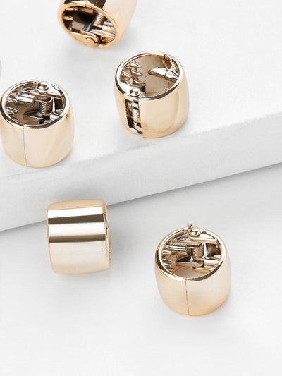 Metallic Hair Clip Set 6Pcs-hair-Des Mess