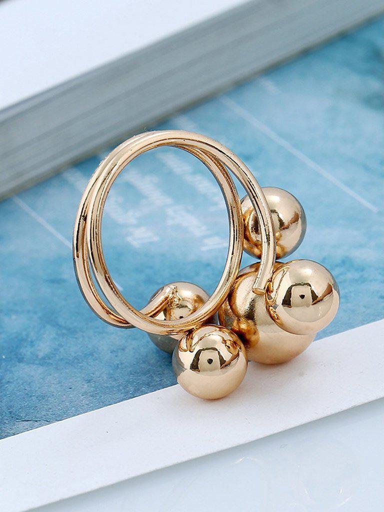 Ball Inlay Spiral Ring-jewelry-Des Mess