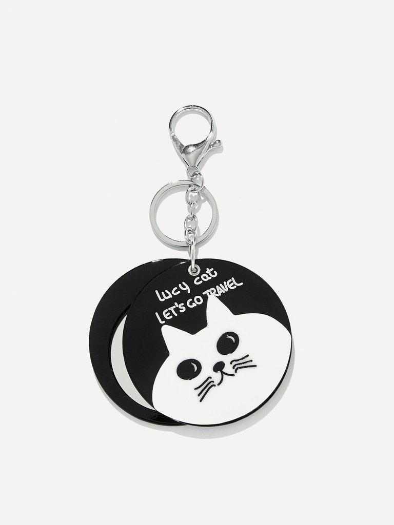 Cat Pattern Round Charm-others-Des Mess