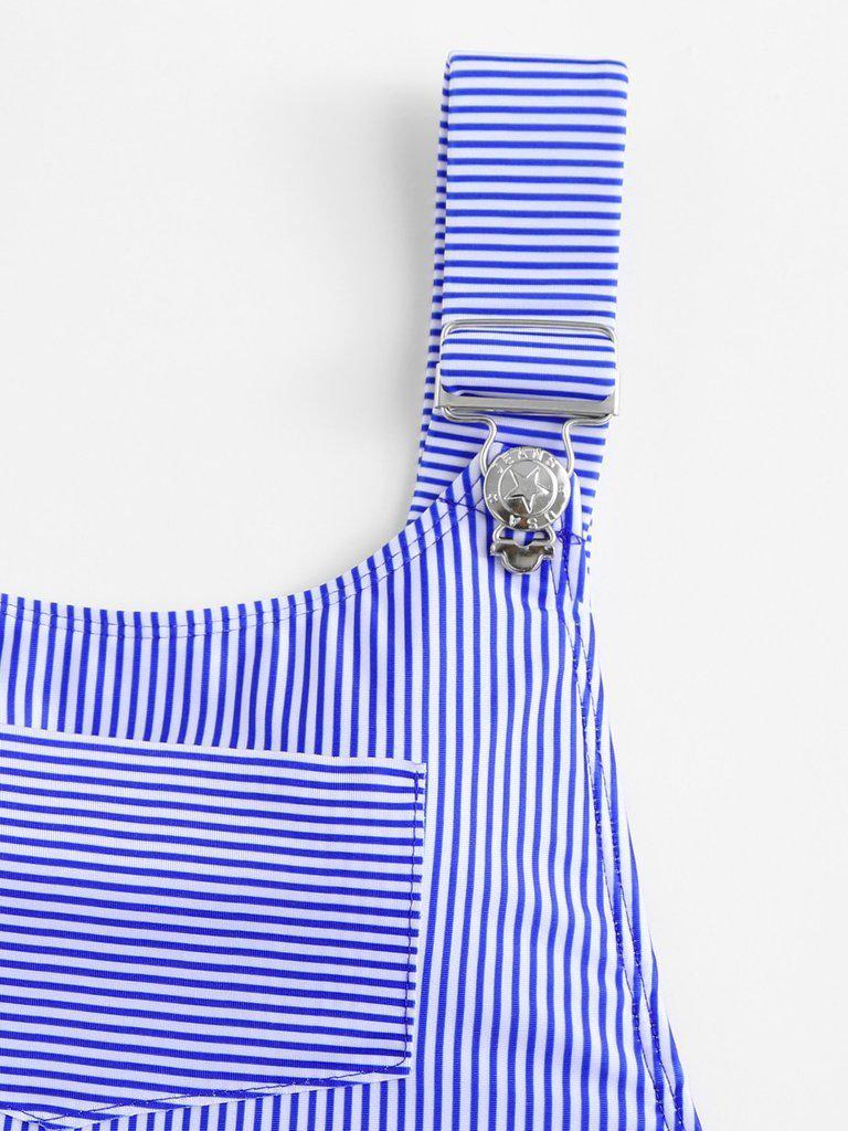 High Waist Striped Swimsuit-swimwear-Des Mess