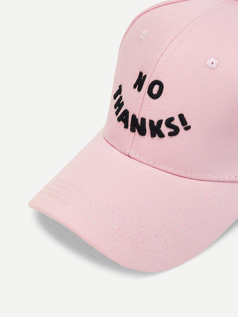 Embroidered Letter Baseball Cap-accessories-Des Mess