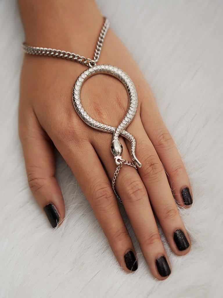 Snake Design Toe Ring Chain Bracelet--Des Mess