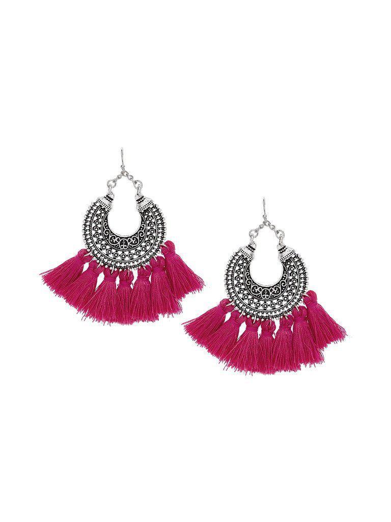 Multi Tassel Drop Earrings-jewelry-Des Mess
