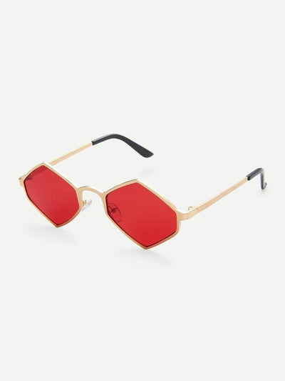 Metal Frame Tinted Lens Sunglasses-accessories-Des Mess