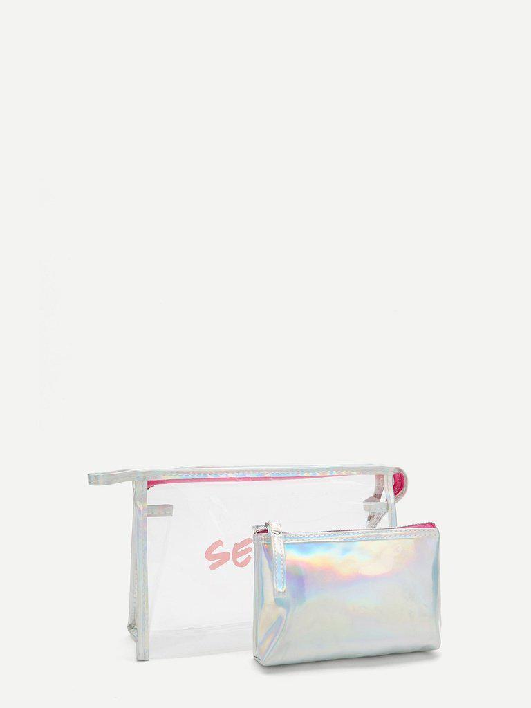 Iridescence Makeup Bag 2pcs-makeup-Des Mess