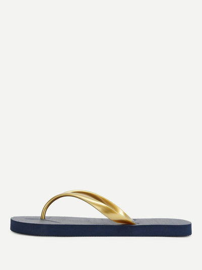 Letter Toe Post Sandals-shoes-Des Mess