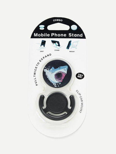 Shark Pattern Gasbag Phone Holder-others-Des Mess