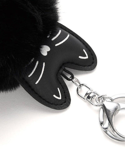 Cat Detail Pom Pom Keychain-others-Des Mess