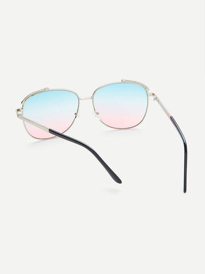 Ombre Lens Aviator Sunglasses-accessories-Des Mess