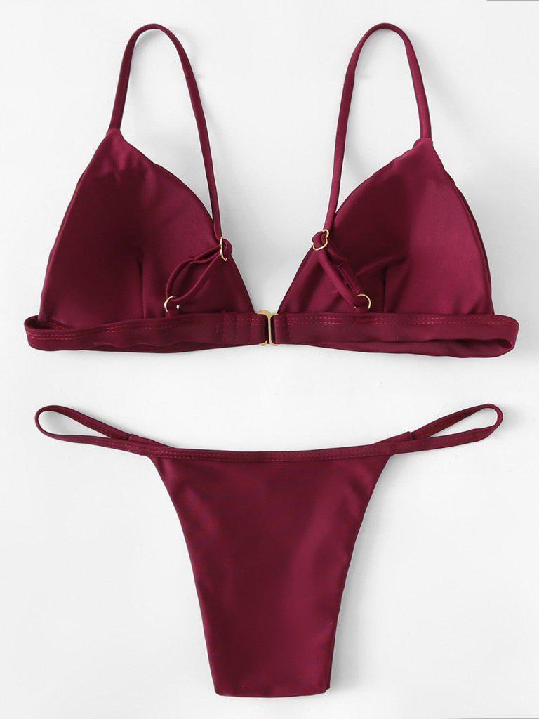 High Leg Triangle Bikini Set-swimwear-Des Mess