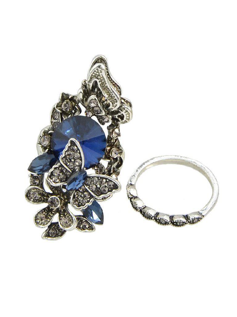 Flower Butterfly Finger Ring-jewelry-Des Mess