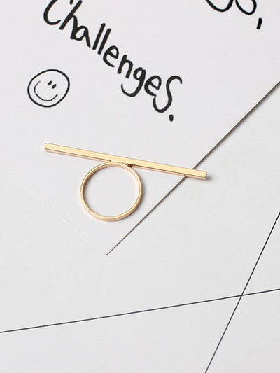Bar Front Metal Ring-jewelry-Des Mess
