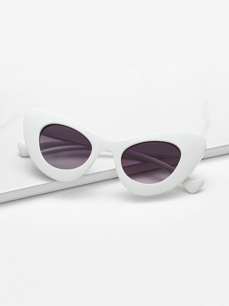 Colorblock Cat Eye Sunglasses-accessories-Des Mess