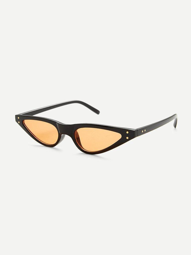 Cat Eye Flat Lens Sunglasses-accessories-Des Mess