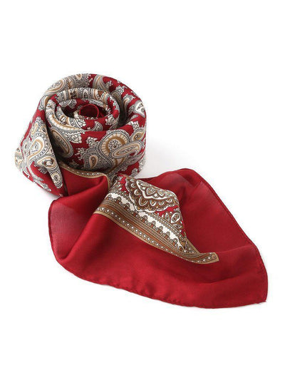 Paisley Print Satin Bandana-accessories-Des Mess