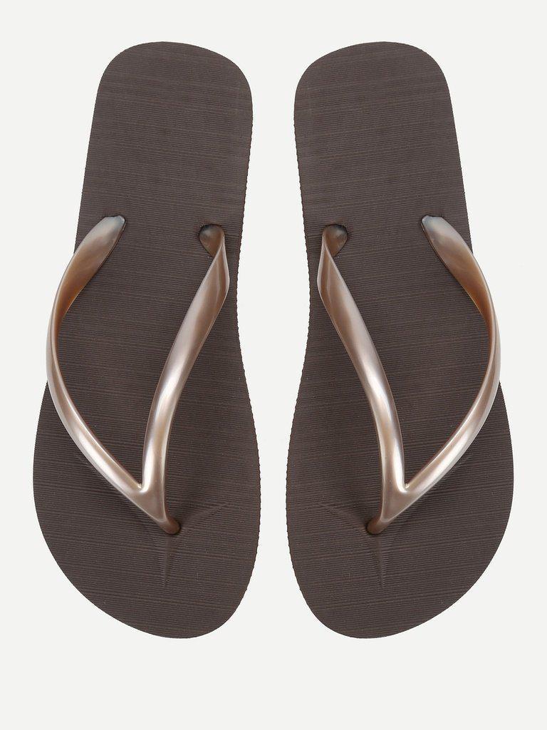 Letter Toe Post Sandals-shoes-Des Mess