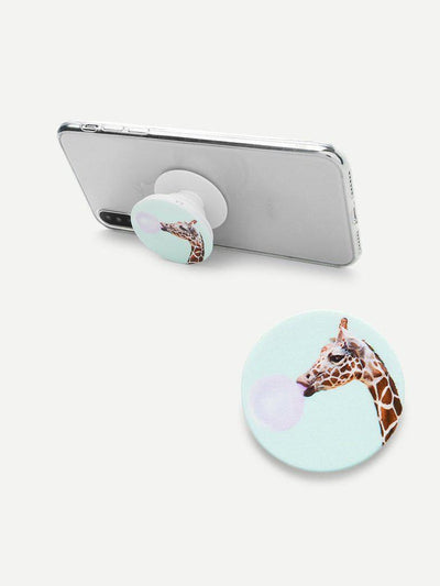 Giraffe Pattern Phone Gasbag Phone Holder-others-Des Mess