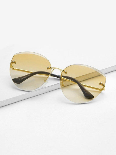 Rimless Tinted Lens Sunglasses-accessories-Des Mess