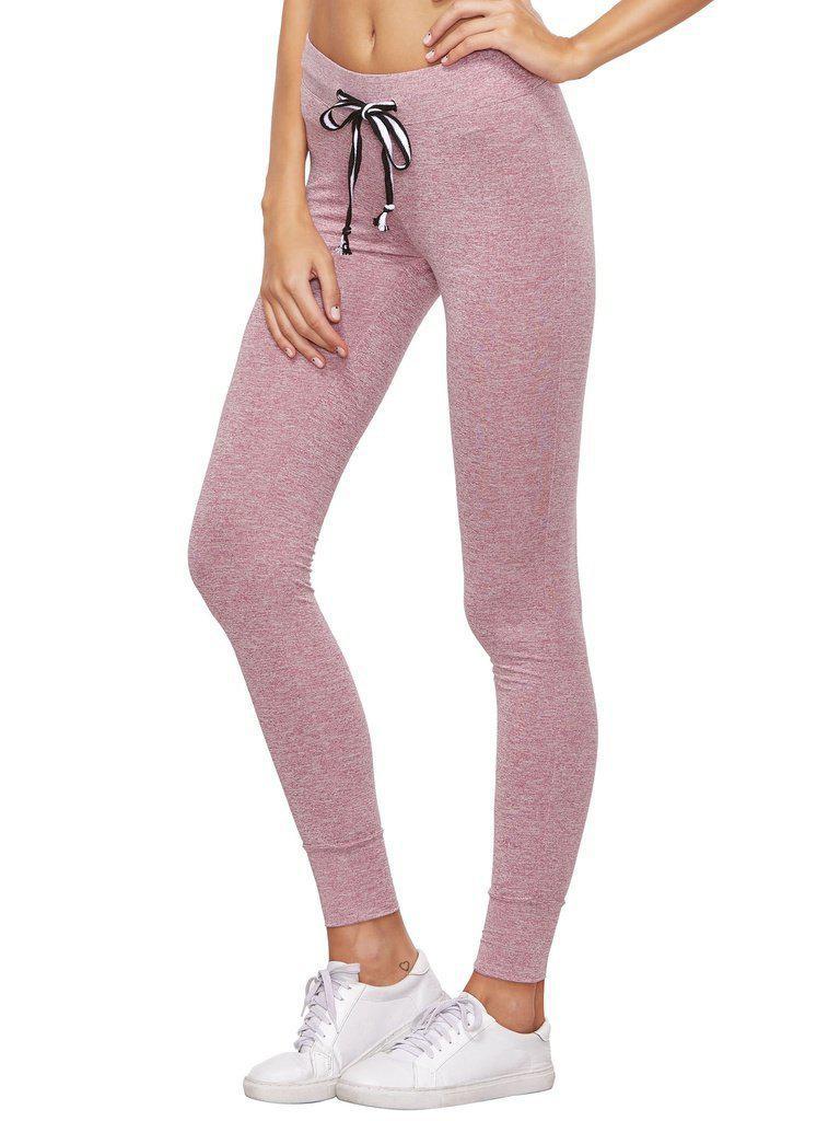 Rust Heathered Knit Sports Pants-sportswear-Des Mess