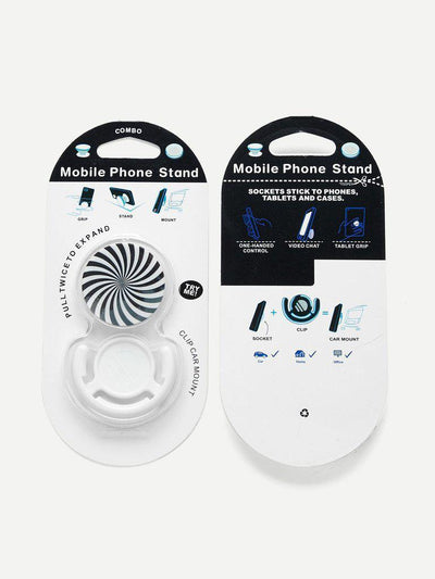Spiral Lines Gasbag Phone Holder-others-Des Mess