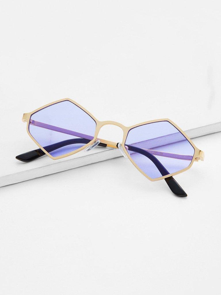 Metal Frame Tinted Lens Sunglasses-accessories-Des Mess