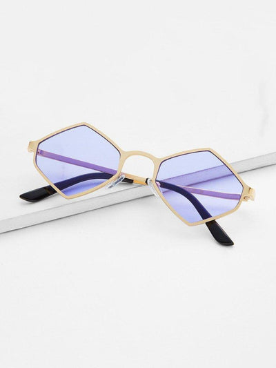 Metal Frame Tinted Lens Sunglasses-accessories-Des Mess