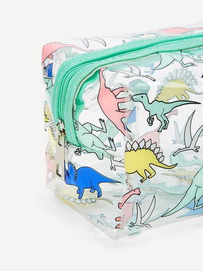 Dinosaur Print Makeup Bag-makeup-Des Mess