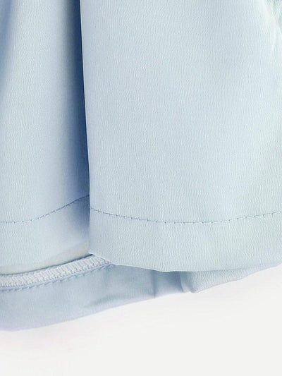 Frill Waist Self Tie Shorts-bottom-Des Mess