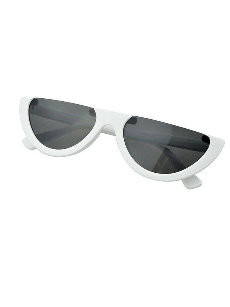 Whitegray Half-Frame Sunglasses-accessories-Des Mess