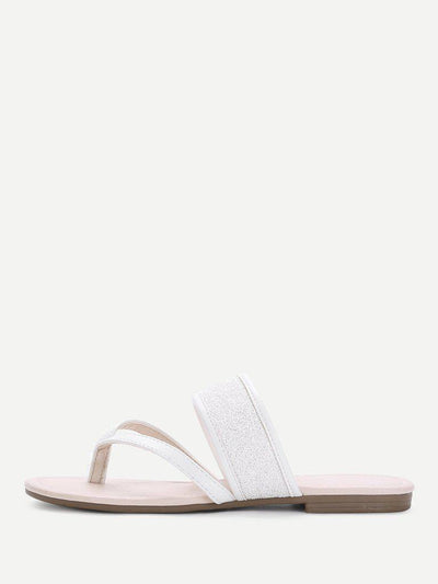 Toe Post PU Flat Sandals-shoes-Des Mess