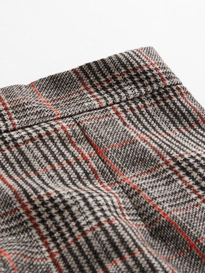 Wales Check Zip Back Skirt-bottom-Des Mess