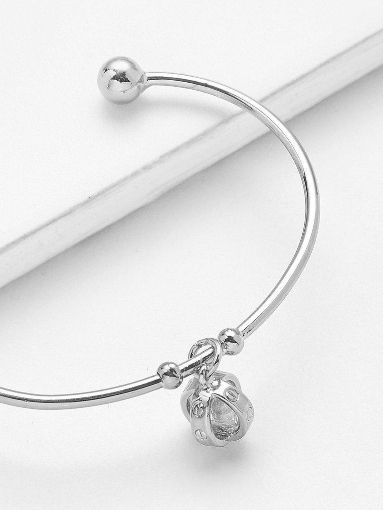 Charm Detail Cuff Bangle-jewelry-Des Mess