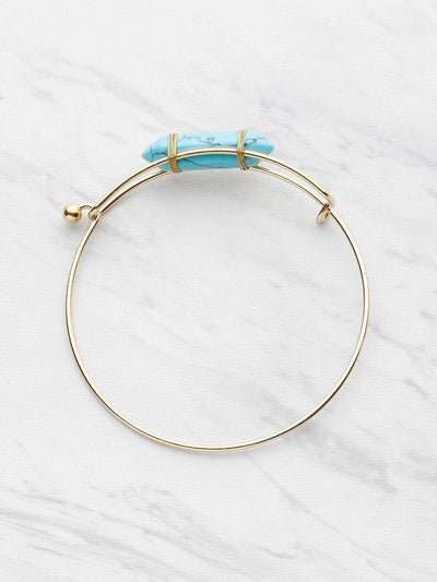 Random Stone Adjustable Bangle-jewelry-Des Mess