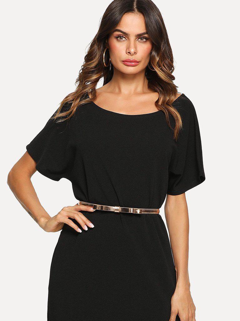 Metallic Skinny Belt-accessories-Des Mess