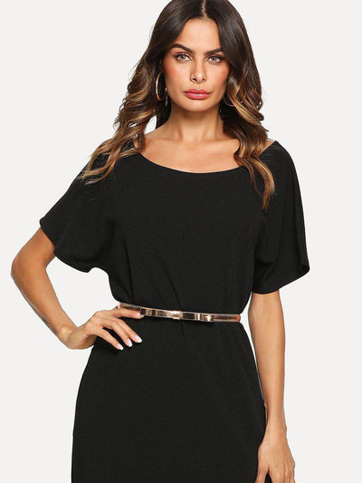 Metallic Skinny Belt-accessories-Des Mess