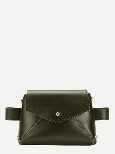 Flap Bum Bag With Adjustable Strap-accessories-Des Mess