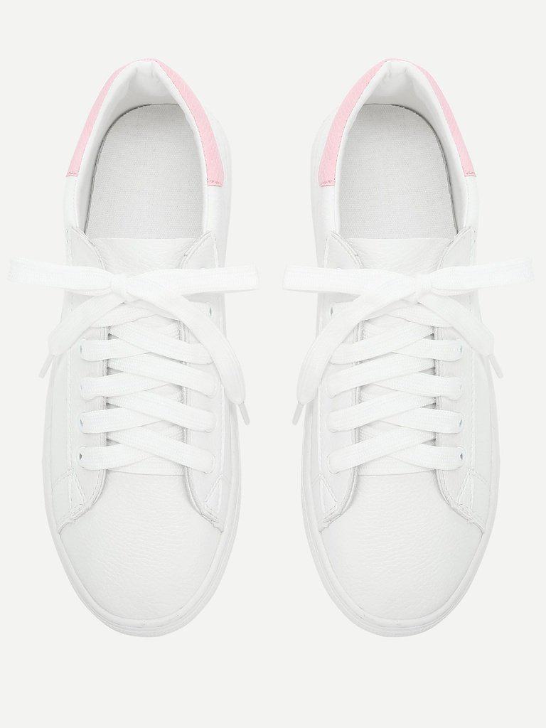 Lace Up Round Toe Sneakers-shoes-Des Mess
