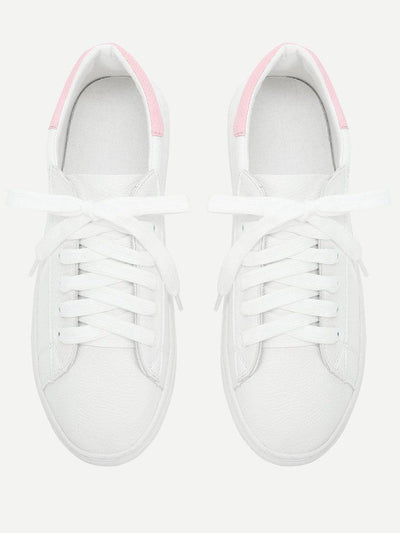 Lace Up Round Toe Sneakers-shoes-Des Mess