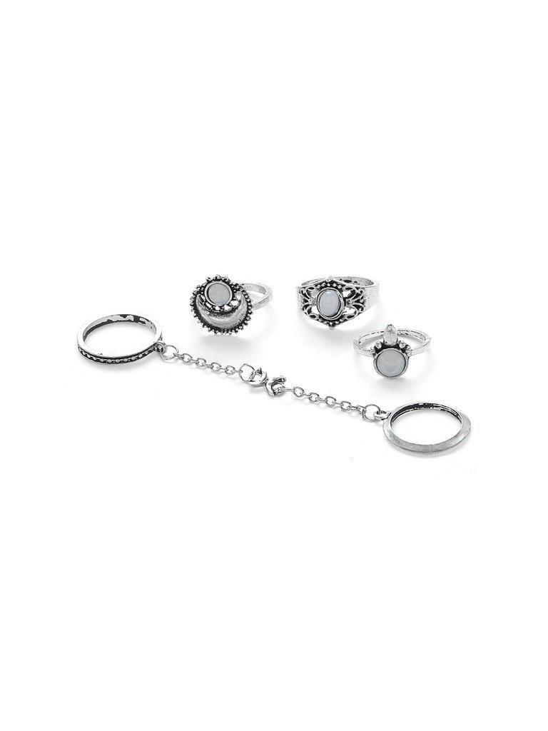 Moon Design Ring Set-jewelry-Des Mess