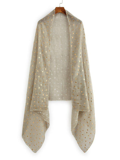 Heart Pattern Scarf-accessories-Des Mess