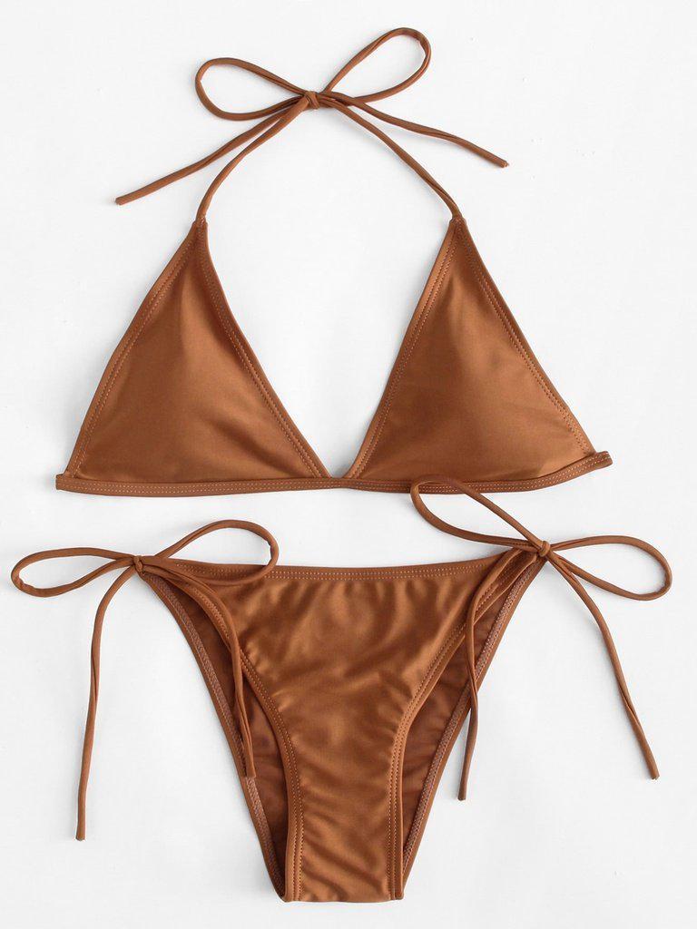 Self Tie Bikini Set-swimwear-Des Mess