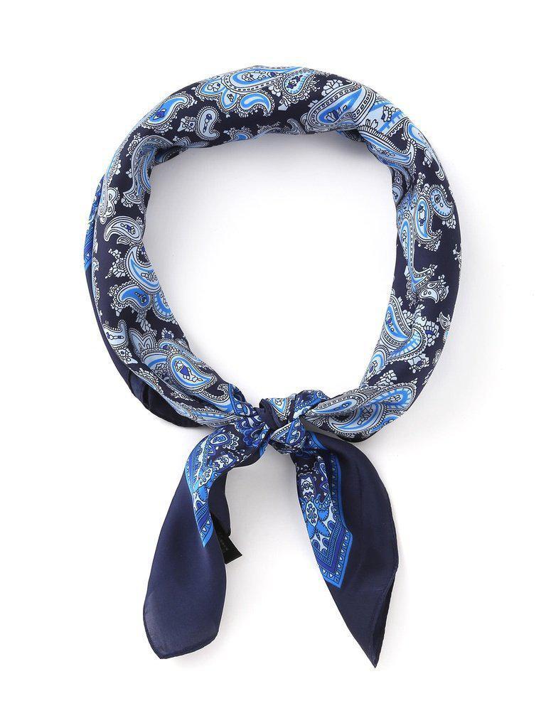 Paisley Print Satin Bandana-accessories-Des Mess