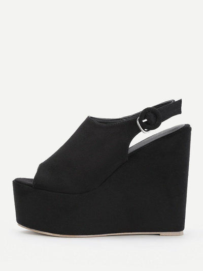 Platform Open Toe Heeled Wedges-shoes-Des Mess