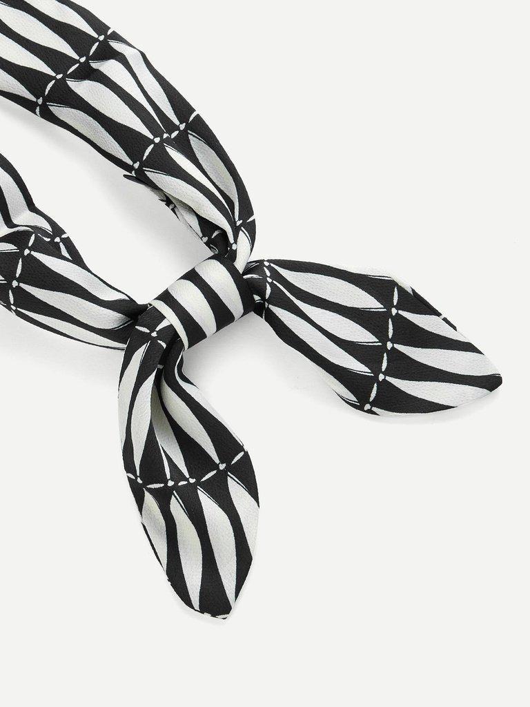 Two Tone Twilly Scarf-accessories-Des Mess