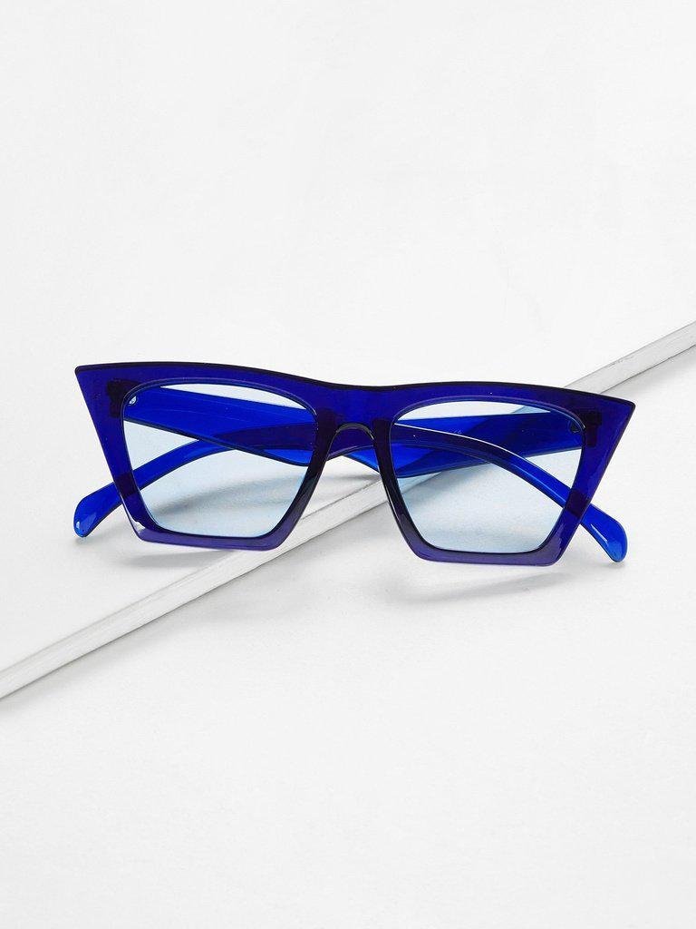 Plain Frame Cat Eye Sunglasses-accessories-Des Mess