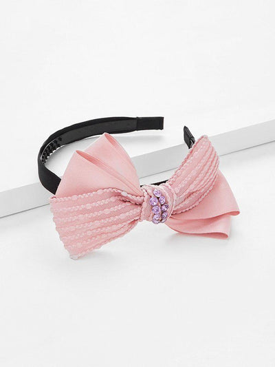 Rhinestone Bow Design Hair Tie-hair-Des Mess