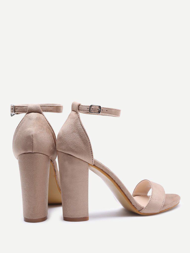 Two Part Block Heeled Sandals-shoes-Des Mess