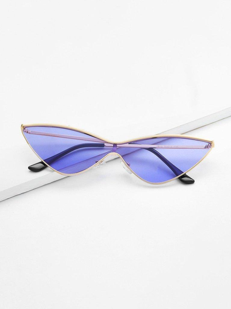 Metal Extreme Cat Eye Sunglasses-accessories-Des Mess